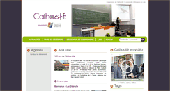 Desktop Screenshot of cathocite.fr